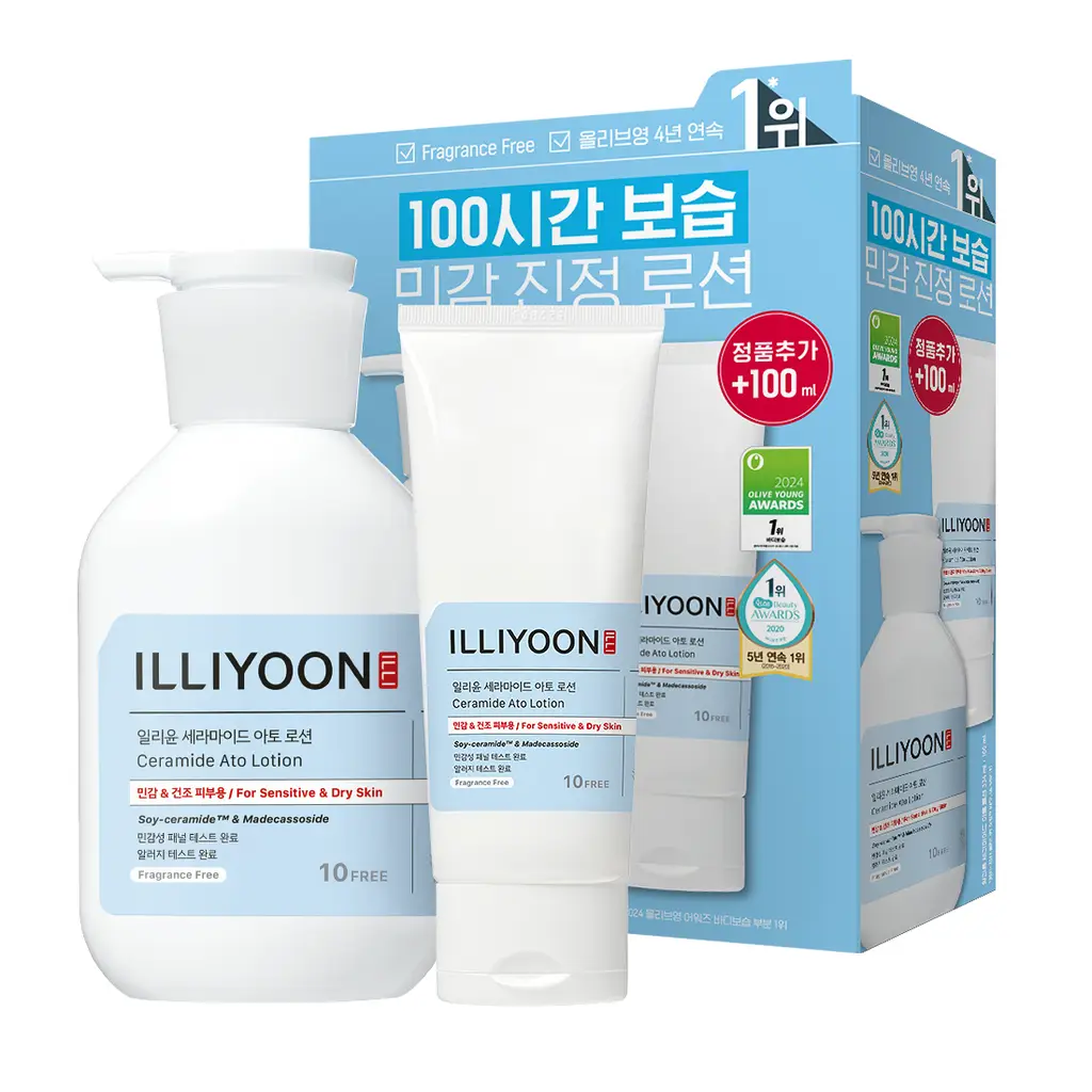 [5년연속1위/100시간보습] 일리윤 세라마이드 아토 로션 334ML+100ML(기획/단품)